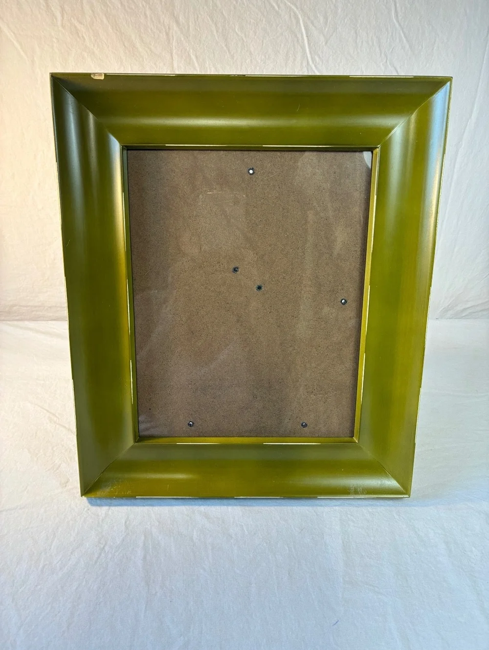 Vintage Olive Green Wood Picture Frame with Stand, 8x10